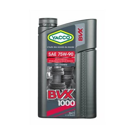 HUILE DE BOÎTE ET PONT YACCO BVX 1000 SAE 75W90