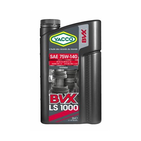 HUILE DE BOITE YACCO BVX LS 1000 75W140