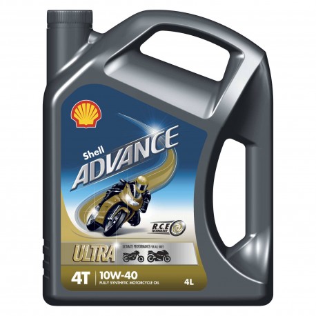 HUILE MOTEUR MOTO SHELL ADVANCE 4T ULTRA 10W40 (4L)