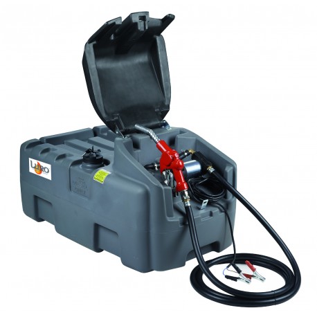 RESERVOIR GRV 200 LITRES PEHD AVEC COUVERCLE - KIT 12 V GASOIL - FLEX 4 M - PISTOLET AUTOMATIQUE