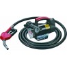 KIT POMPE 12 V GASOIL - DEBIT 60 L/MN - FLEX (2 M + 4M) - PISTOLET AUTOMATIQUE.