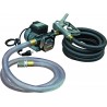 KIT POMPE 230 V GASOIL - DEBIT 60 L/MN - FLEX (2 M + 4M) - PISTOLET STANDARD.