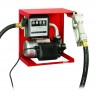 KIT PLATINE 230 V GASOIL - DEBIT 60 L/MN - COMPTEUR 4 CHIFFRES - FLEX (2 M + 4M) - PISTOLET STANDARD