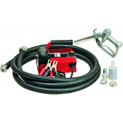 KIT POMPE 24 V GASOIL - DEBIT 45 L/MN - FLEX (2 M + 4M) - PISTOLET STANDARD.