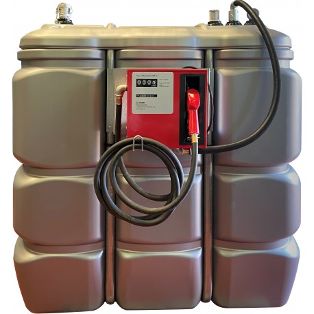 CUVE PEHD 1500 LITRES DOUBLE ENVELOPPE EQUIPEE AVEC CUBE 230 V - 60 L/MN GASOIL 10074224