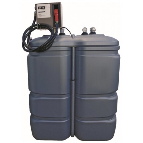 CUVE PEHD 1000 LITRES DOUBLE ENVELOPPE EQUIPEE AVEC CUBE 230 V - 80 L/MN GASOIL 10074225