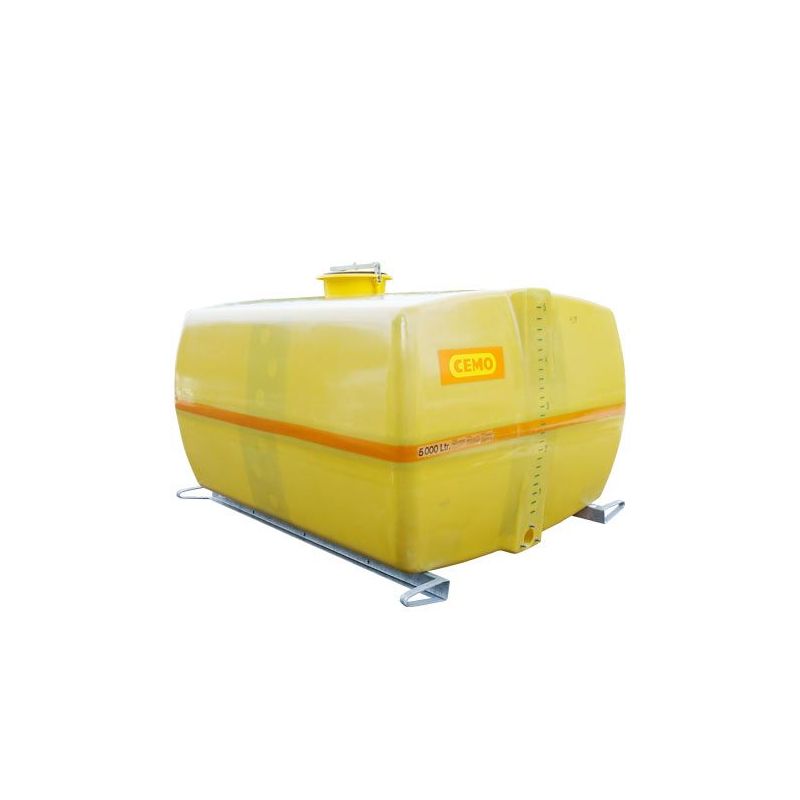 CEMO CUVE PFV COFFRE 5 000 L AVEC CLOISONS ANTI-VAGUES ET BRIDE DN 40