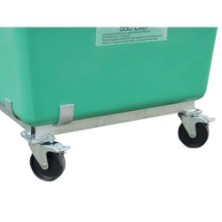 CEMO BAC PFV SUR ROULETTES 100 L VERT